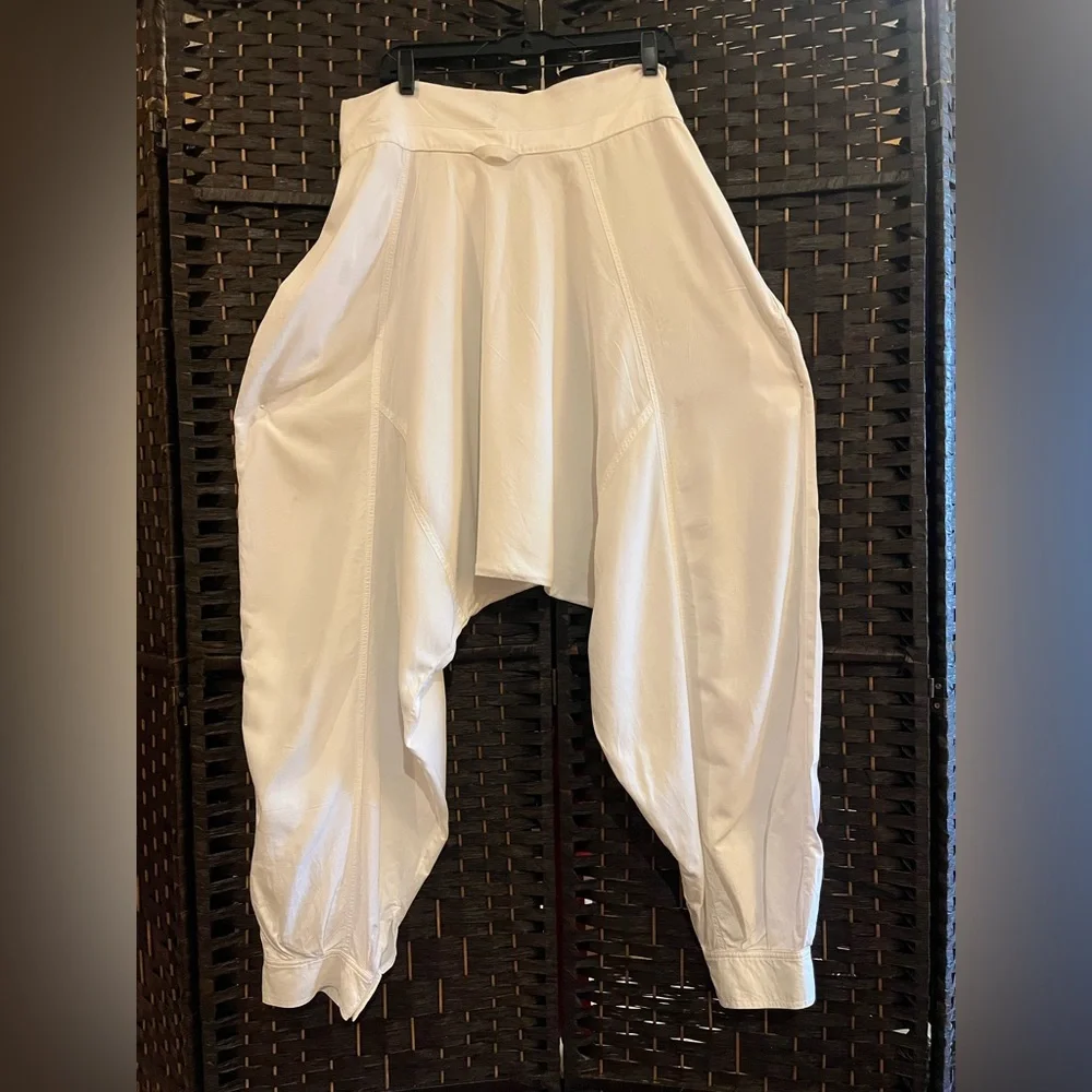 Free People Movement Harem / Buddha Pants. Drop crotch, oversized. White. M-L - Picture 6 of 13